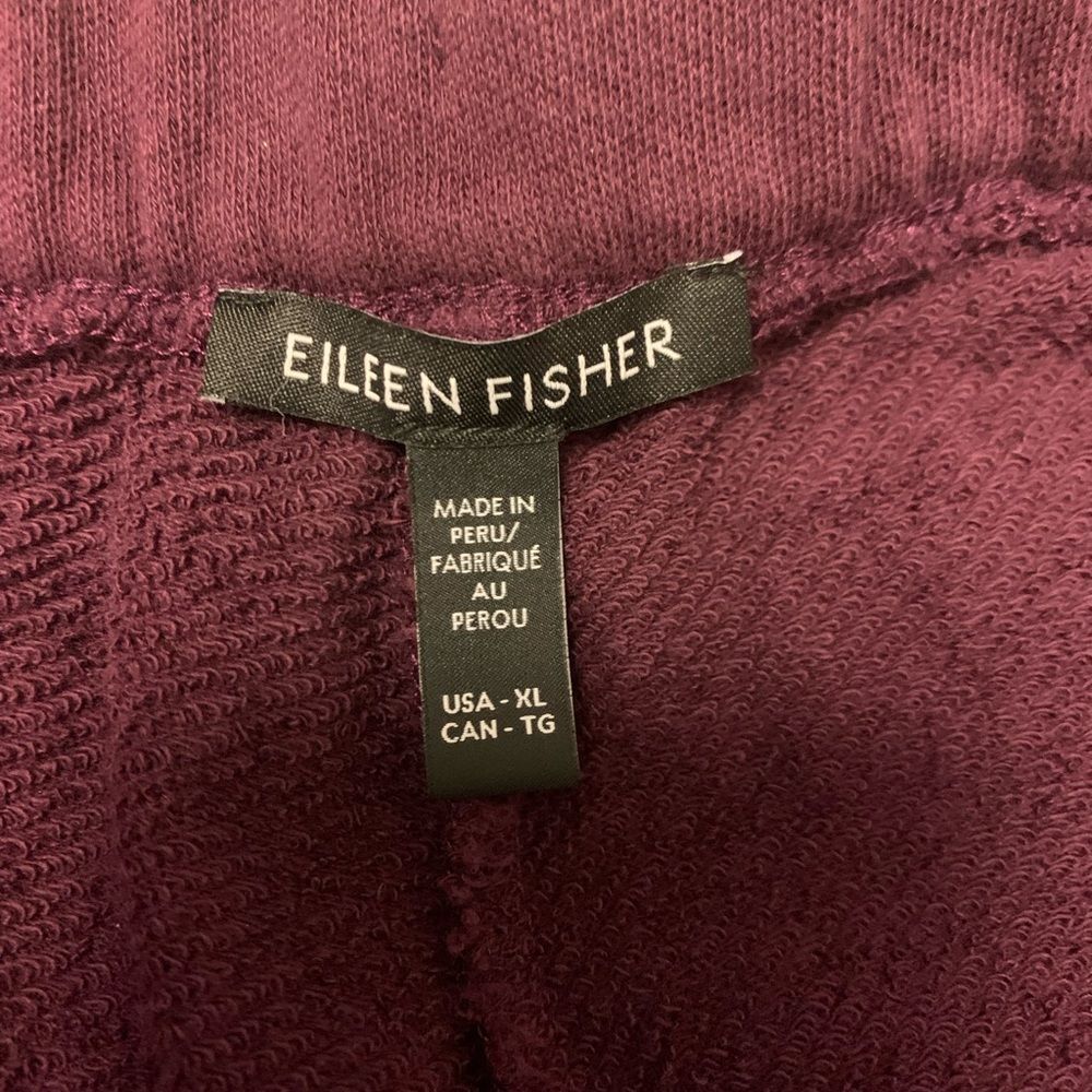 Eileen Fisher Lightweight Organic Cotton Terry Wide-Leg Pant XL Excellent - Picture 7 of 8